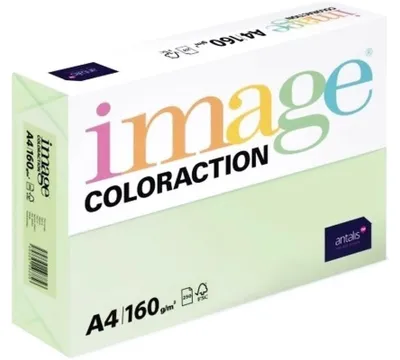 Produktbild von Papír xerografický A4 Coloraction 160 g, Jungle světle zelený, 250 listů