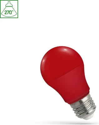 Produktbild von Spectrum LED Leuchtmittel Birnenform A50 4,9W E27 Rot 270°