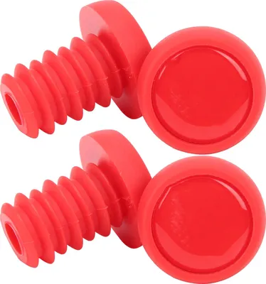 Obrázok produktu pre Dilwe koncovky na riadidlá, polyesterová guma, úchytky na riadidlá, koncovky na riadidlá, úchytky na riadidlá, skrutka pre väčšinu riadidiel 22, 2 mm (červená)