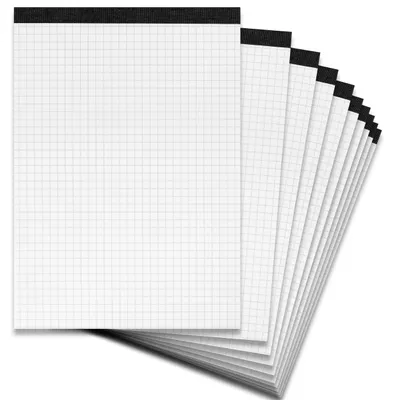 Zdjęcie produktu dla Notatnik bez okładki A5 50 kartek 70 g/m² w kratkę Opakowanie 10 szt