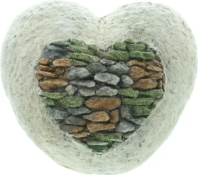 Produktbild von Deko-Herz Mosaiksteine, Magnesiumoxid Maße: 28 x 18 x 23 cm