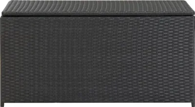 Immagine prodotto di vidaXL Cassetta da giardino in rattan 100x50x50 cm nero