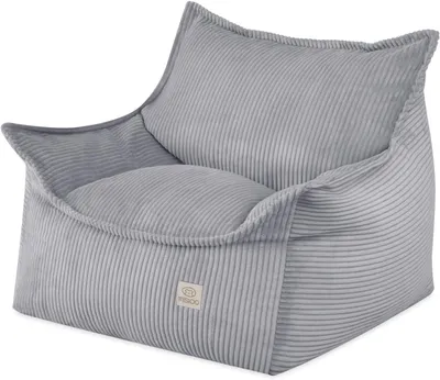 Produktbild von MISIOO Kinder Sessel Roya Cord – Kindersessel für Kinderzimmer, Weicher Sitzsack Kinder, Bodensessel Bean Bag Sofa, Premium Cord , 80x73x58 cm