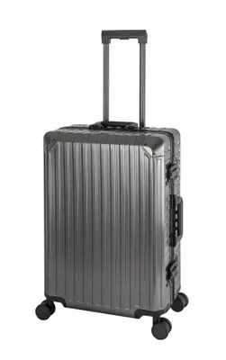 Produktbild von TRAVELHOUSE® Aluminium Koffer Tokyo 66l grau ca. H 65 x B 42 x T 24,5 cm Reisekoffer