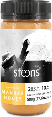 Produktbild von STEENS Manuka Honig MGO 263+ I UMF10+, 500g