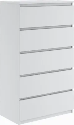 Produktbild von Kommode mit 5 Schubladen Sideboard weiß Anrichte holz Möbel Schubladenschrank