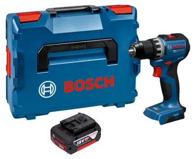 Obrázek produktu pro Bosch GSR 18V-52 Professional, akumulátorová vrtačka/šroubovák, 18 V, 70 Nm, bezuhlíkový motor + 1x akumulátor 5,0 Ah + L-Boxx - bez nabíječky