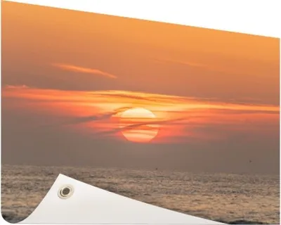 Produktbild von Gartenposter - 120x80 cm - Sonnenuntergang im Meer  - Modernes Wandbilder - Natur
