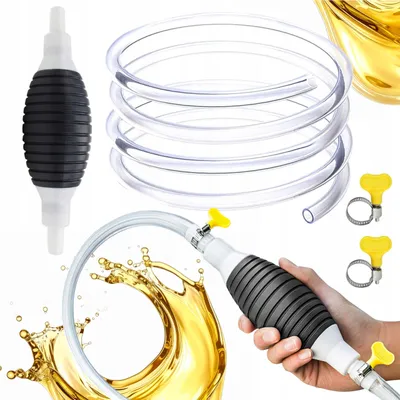 Produktbild von Handpumpe Zum Ablassen Von Benzin, Öl Und Flüssigkeiten Pumpe + 2M Schlauch