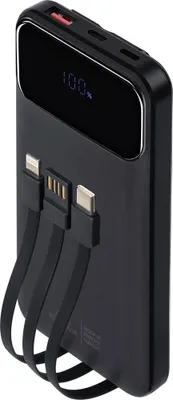 Zdjęcie produktu dla Rivacase VA2211, 10000 mAh, Litowo-polimerowy (LiPo), Power Delivery 3.0, Quick Charge 3.0, 22,5 W, Czarny