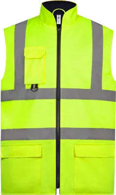 Obrázok produktu pre YOKO HV005 | Fluo Bodywarmer nepremokavý - Farba: Fluo Yellow - Veľkosť: M
