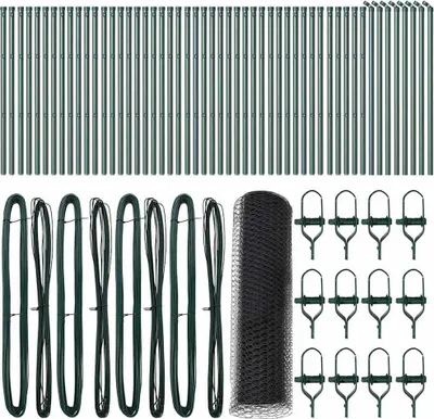 Produktbild von vidaXL Ground Fix Geschweißter Drahtzaun 100 x 0,4 m (B x H)