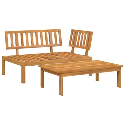 Produktbild von vidaXL 2-tlg. Garten-Sofagarnitur aus Paletten Massivholz Akazie