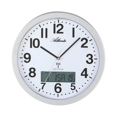 Produktbild von Atlanta Wanduhr, Funk, Ø 30 cm, 4380-19