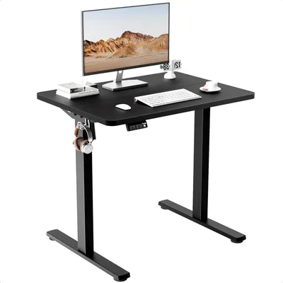 Immagine prodotto di Scrivania regolabile elettricamente - Scrivania regolabile in altezza (seduta/in piedi) - Scrivania da lavoro in piedi - Scrivania regolabile in altezza - Set di scrivanie