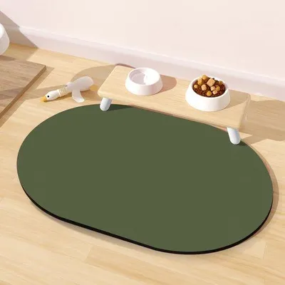 Produktbild von Famanu Futtermat für Hunde und Katzen - 51 x 30,5 cm, rutschfest, leicht zu verstauen, verschiedene Farben