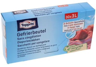 Immagine prodotto di Toppits Sacchetti per congelatore 3L 30 pezzi