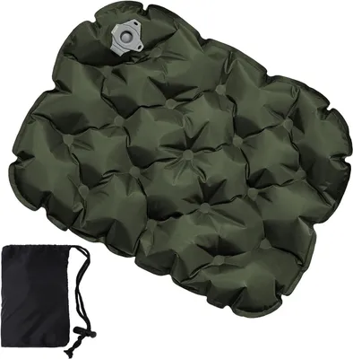 Imagen del producto de Cojín inflable para sentarse, impermeable, ultraligero, compacto, ideal para camping y actividades al aire libre