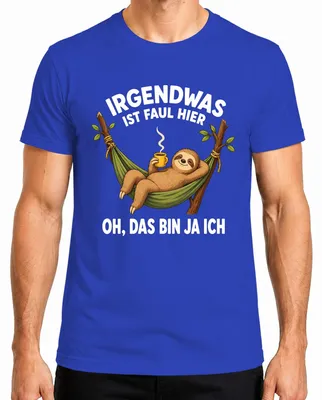 Obrázok produktu pre Niečo tu nesedí. Ale, počkaj, to som ja. Tričko s nápisom "Niečo tu nesedí", sarkastické, pánske, modré, veľkosť 3XL