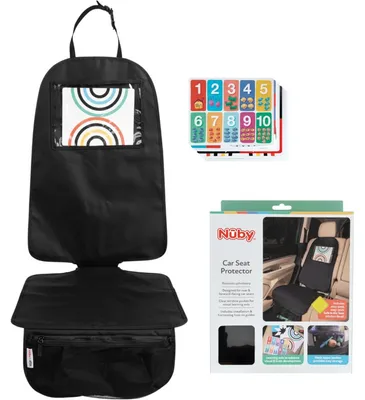 Produktbild von Nuby Autositzschutz für Kindersitz, Netztasche & verstellbare Gurte