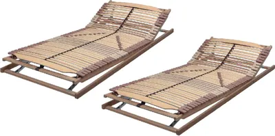 Produktbild von Lattenrost-Set verstellbar Panda Superflex XXL KF mit Bambuskorpus | 160X200 cm bestehend aus 2 x Panda Superflex XXL KF | 80X200 cm