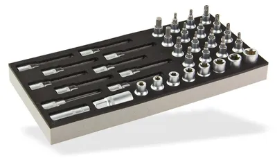 Produktbild von ADB Innensechskant-/Innensechsrund-Set 1/2", 36-tlg.