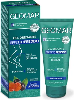 Zdjęcie produktu dla GEOMAR 8003510036219, Kobiety, Skóra uniwersalna, Antycellulitowy, Elastyczność, Ujędrniający, Nawilżający, 200 ml, Tubka, Żelowy