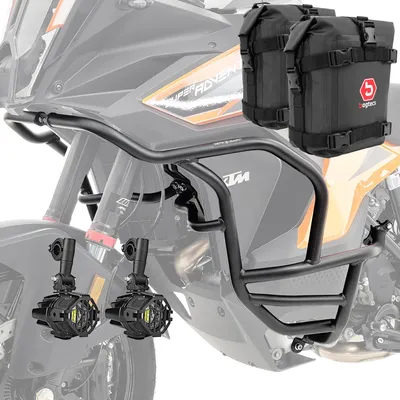 Produktbild von Set Sturzbügel + Scheinwerfer + Tasche für KTM 1290 Super Adventure S