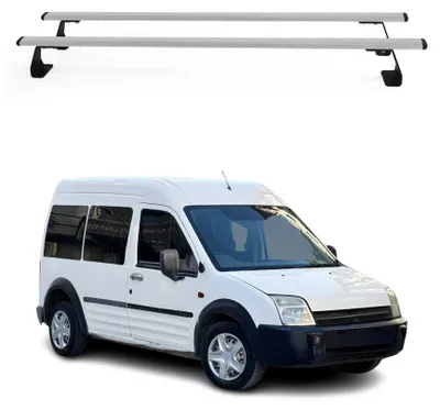 Image de Barres de toit transversales pour Ford Transit Connect 2002-2014 gris en acier