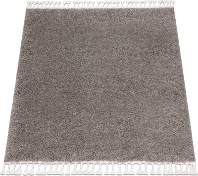 Produktbild von Teppich BERBER quadratisch 9000 braun Franse berber marokkanisch shaggy braun 120x120 cm