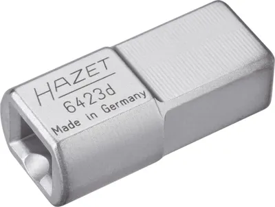 Produktbild von Hazet Einsteck-Adapter 6423D, 14 x 18 mm Einsteck-Vierkant massiv, 9 x 12 mm Einsteck-Vierkant hohl, Länge 45 mm