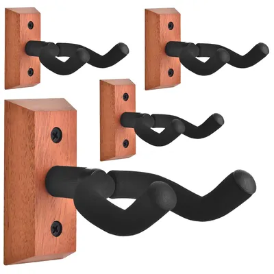 Image de 4 supports muraux pour guitares