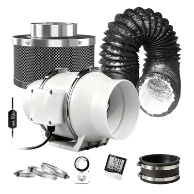 Regelbar Rohrventilator 100mm Set