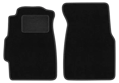 Image de Tapis avant en moquette pour Honda Civic VI 1995-2001 (berline) – 2 pièces, noirs, sur mesure – Wielganizator LUX