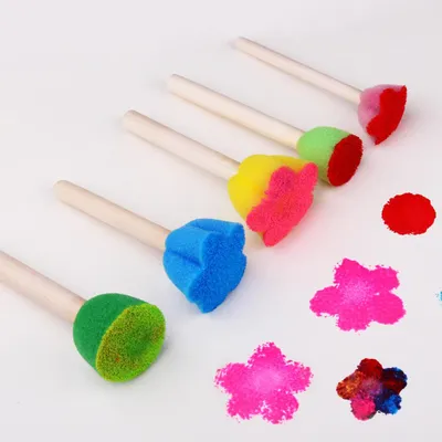 Produktbild von 30-teiliges Malpinsel-Set für Kinder, lustiges Schwamm-Set für frühes Lernen