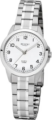Image de Regent F-1003 Montre dame analogique à quartz avec bracelet en acier inoxydable Ø 29 mm