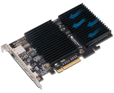 Produktbild von Sonnet McFiver, Eingebaut, Kabelgebunden, USB Typ-C, Ethernet, 10000 Mbit/s, Schwarz