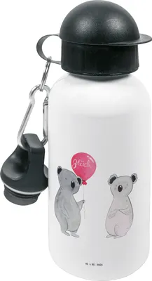 Produktbild von Mr. & Mrs. Panda Trinkflasche Koala Luftballon - Weiß - Geschenk, Wasserflasche, Geburtstag, Getränkeflasche, Kita, Party, Kindergarten, Kinder