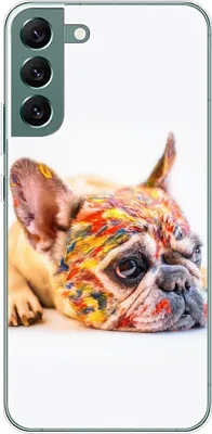 Produktbild von König Design Hülle kompatibel mit Samsung Galaxy S22 Plus 5G Kunststoff Soft Handyhülle - Handy Case Bulldogge Bunt