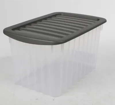 Produktbild von Wellenbox mit Deckel 30x20x16cm 5,5L Aufbewahrungsbox Spielzeugbox Ordnungsbox Aufbewahrungskiste Spielzeugkiste Universalbox