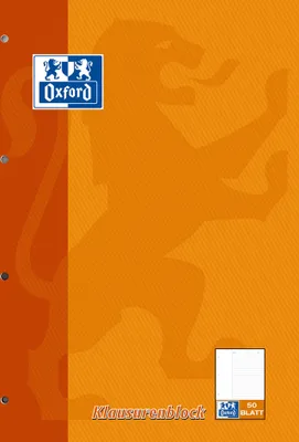 Produktbild von Oxford Klausurenblock, DIN A4, 50 B latt, liniert (5401653)