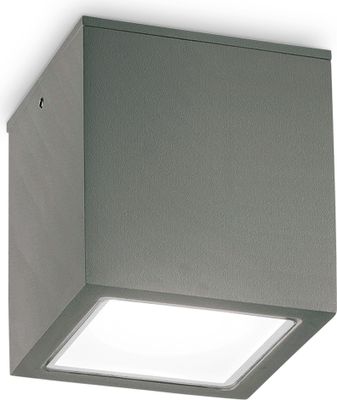 Ideal lux TECHO PL1 BIG Deckenleuchte für den Außenbereich mit GU10 Fassung Struktur Anthrazit pulverbeschichtet