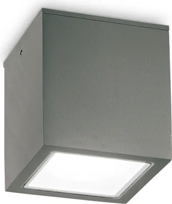 Produktbild von Ideal lux TECHO PL1 BIG Deckenleuchte für den Außenbereich mit GU10 Fassung Struktur Anthrazit pulverbeschichtet