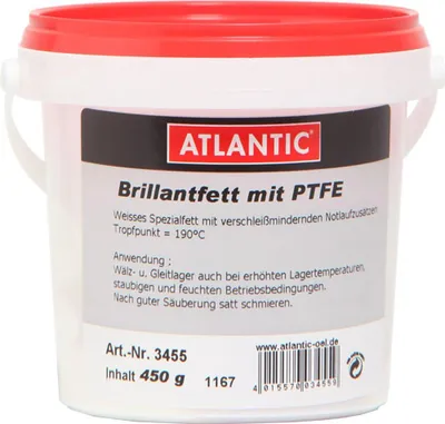 Produktbild von Atlantic Brillantfett mit PTFE Eimer 450g 3455 - Öl - PflegeundSchutzspray.