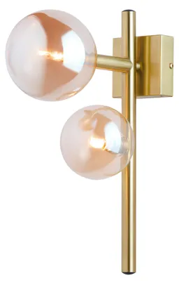 Obrázok produktu pre Nástenná lampa NEPTUN, mosadz, 2xG9x15W, kov, rozmery: 36x12x26 cm, IP20, Jupiter