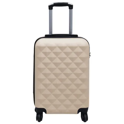 Image de vidaXL Trolley à coque dure Golden ABS