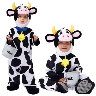 Produktbild von Spooktacular Creations baby-kuh-kostüm, weiß (18-24 months)