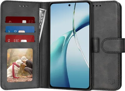 Produktbild von Techsuit Diary Book Wallet Klapphülle für OnePlus Nord CE 4 Lite - Schwarz