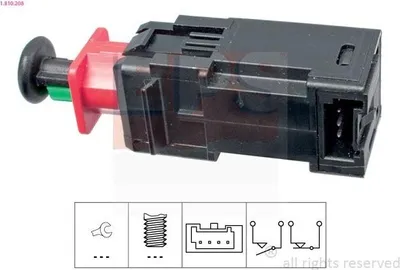 Produktbild von EPS Bremslichtschalter 1.810.208 für OPEL Corsa D Schrägheck (S07) mechanisch