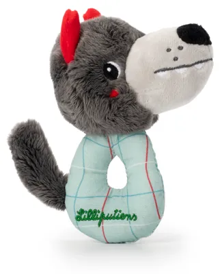Image de Lilliputiens - Mini hochet Louis le loup - Jouet sensoriel pour bébé